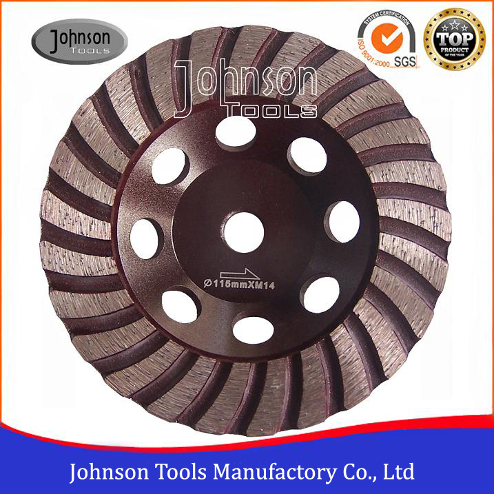 Muela abrasiva de diamante turbo de 125 mm para piedra