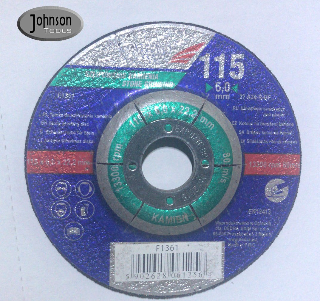 Disco abrasivo para corte de metal de 100-230 mm con centro hundido
