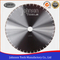 Corte de herramientas de diamante soldadas con láser de 105-800 mm para corte de granito