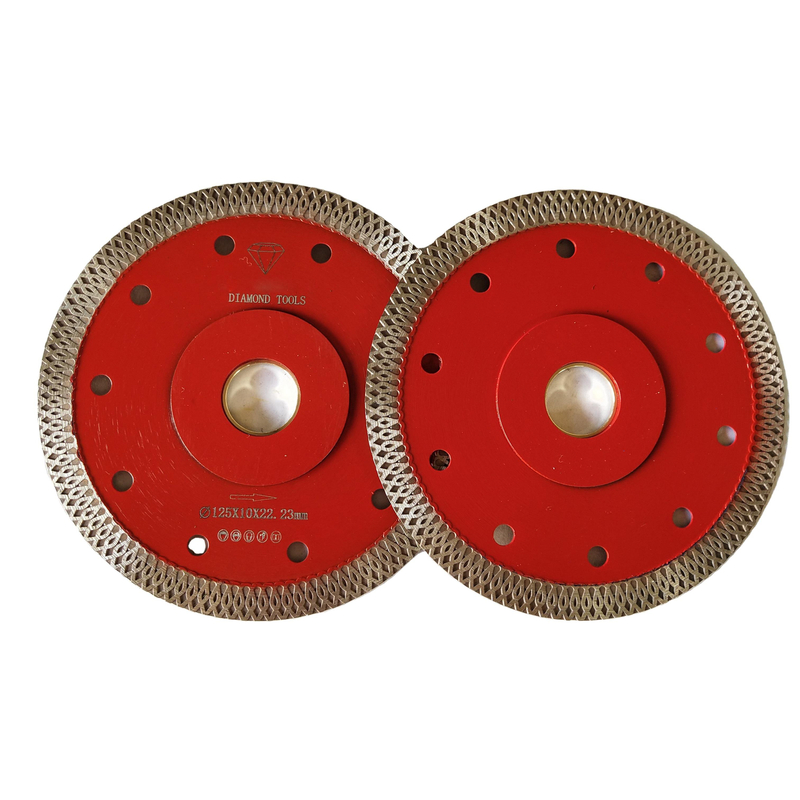 Hoja de sierra de diamante de alta eficiencia de 125 mm ultra fino cuchilla corrugada continua para cortar baldosas de cerámica