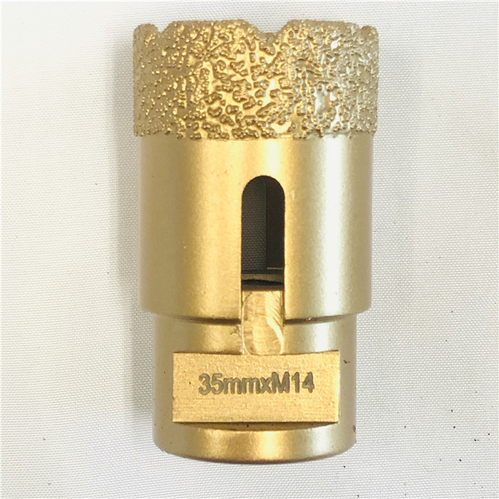 Cortero de baldosas secas Cortero Vacuum Vacuación Broadilla de perforación de núcleo de diamante de diamante para baldosas de porcelana