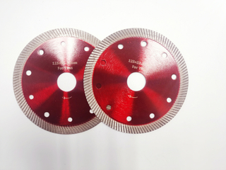 Hoja de sierra de diamante Turbo prensada en caliente fina de 125 mm para cortar cerámica de azulejos