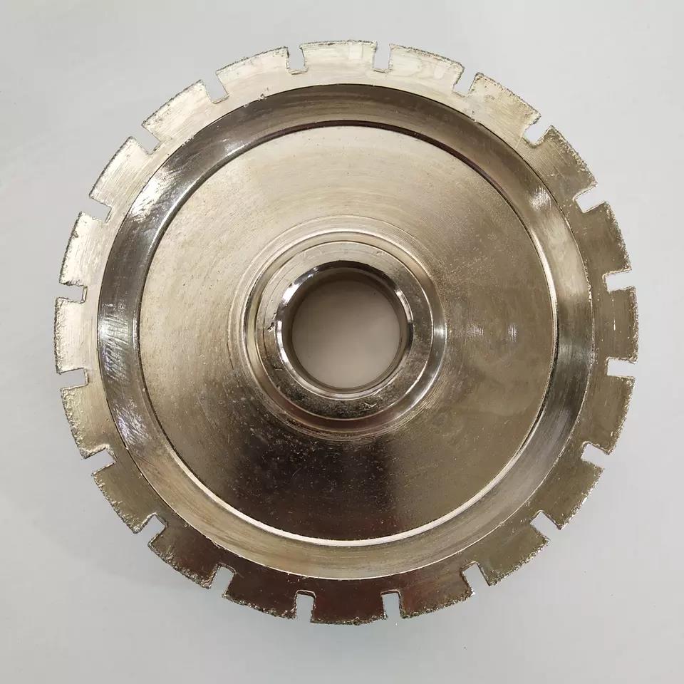 Ruedas de perfil de perfil de diamante electroplacado de alta eficiencia de 140 mm